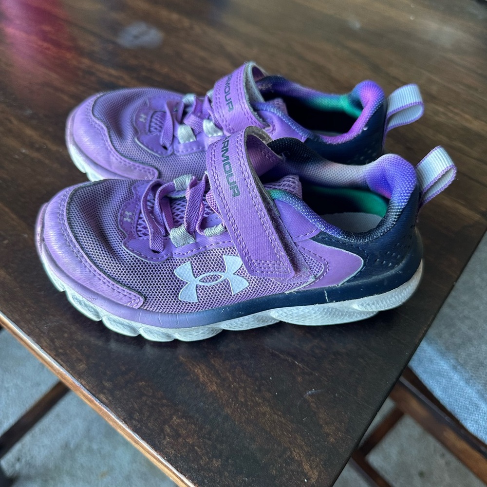Under Armour Kids Sneakers in Purple and Black